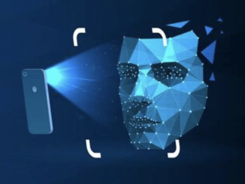 Image: Phone projecting image of futuristic mask