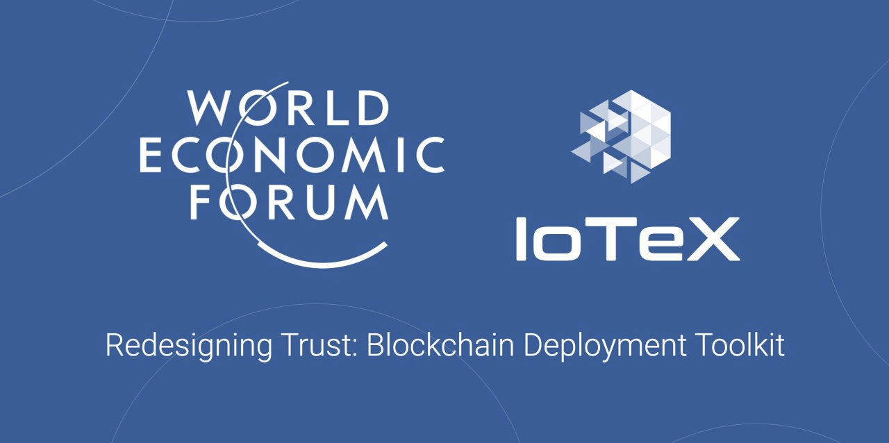 Image: World Economic Forum / Iotex: Redesigning Trust: Blockchain Deployment Toolkit