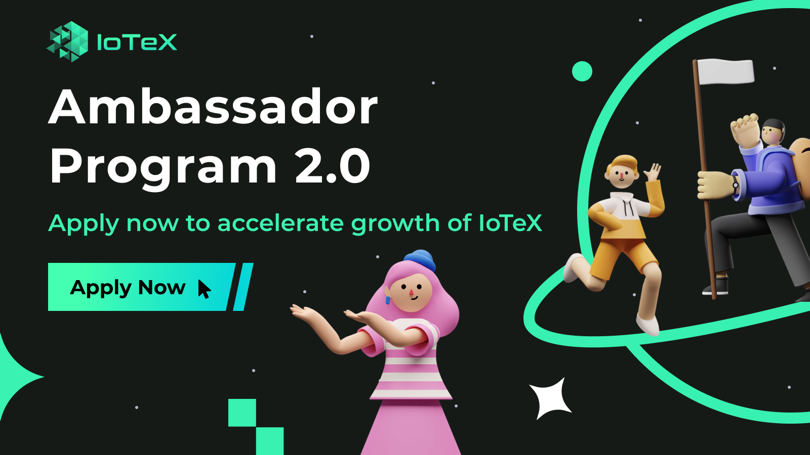 Featured image for article "IoTeX Ambassador Program 2.0 - Applications Are Open" from IoTeX Blogs