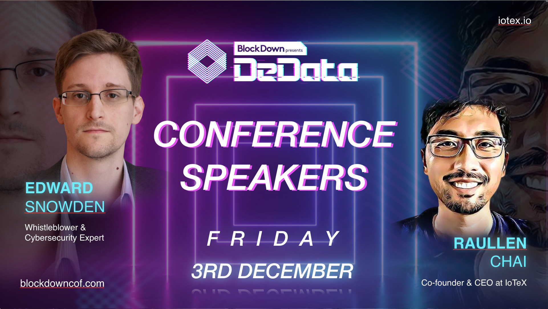 Featured image for article "Meet Edward Snowden and Raullen Chai [Plus All The Latest IoTeX News]" from IoTeX Blogs