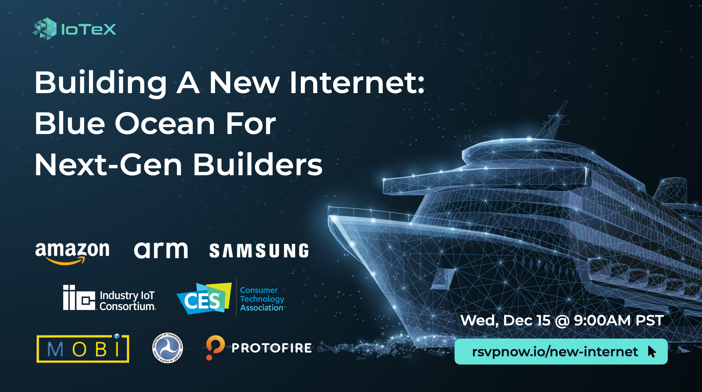 Event banner for Building A New Internet: Blue Ocean For Next-Gen Builders