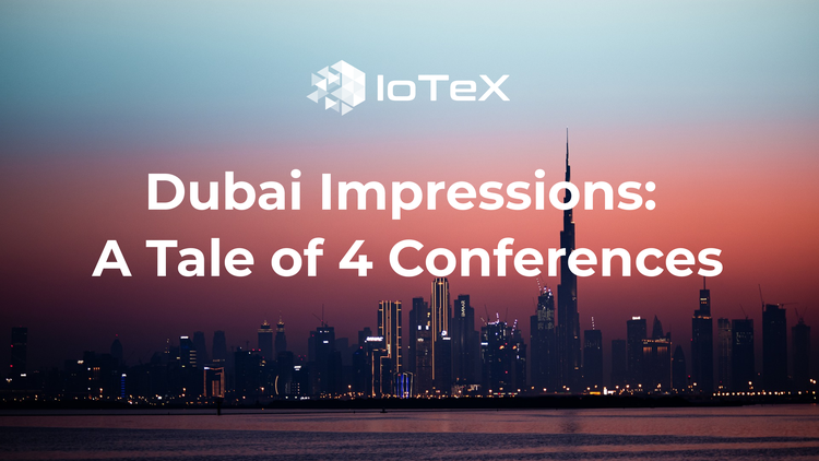 Featured image for article "Dubai Impressions: A Tale of 4 Conferences" from IoTeX Blogs