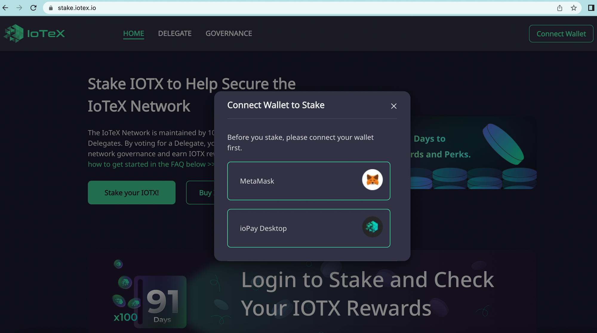 iotex metamask