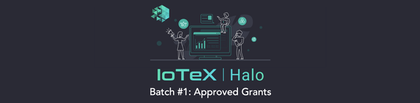 IoTeX Halo Grants — Announcing the First Batch of Approved Grants!