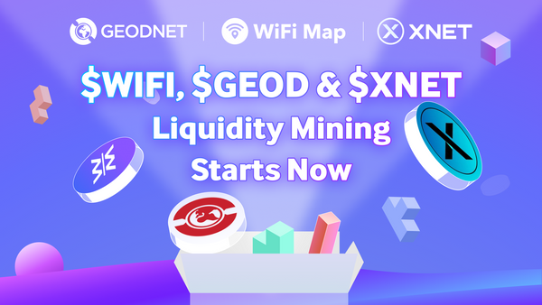 DePIN's New Era: IoTeX Launches Liquidity Mining with WiFi Map, GEODNET, XNET