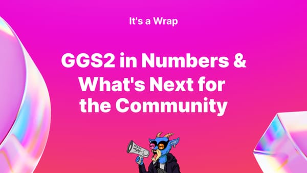 It's a Wrap: Get GOATed Season 2 in Numbers and What's Next for the Community