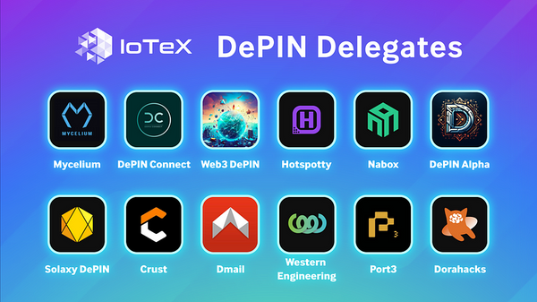DePIN 공동 생성 — IoTeX 네트워크의 최신 DePIN 노드를 만나보세요